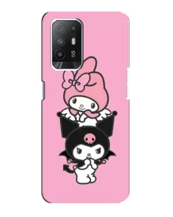 Чехол для OPPO F19 Pro Plus 5G с картинкой «My Melody и Kuromi» Чехол для OPPO F19 Pro Plus 5G с картинкой «My Melody и Kuromi»