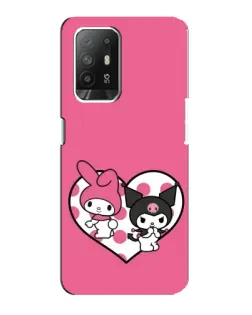 Чехол для OPPO F19 Pro Plus 5G с картинкой «Kuromi и My Melody» Чехол для OPPO F19 Pro Plus 5G с картинкой «Kuromi и My Melody»