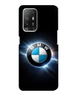 Чохол для OPPO F19 Pro Plus 5G з картинкою «BMW — неонове сяйво»