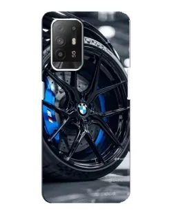 Чехол для OPPO F19 Pro Plus 5G с картинкой «Колесо BMW вблизи»