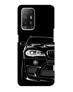 Чехол для OPPO F19 Pro Plus 5G с картинкой «Темный силуэт BMW»
