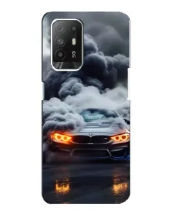 Чехол для OPPO F19 Pro Plus 5G с картинкой «BMW в дыму»
