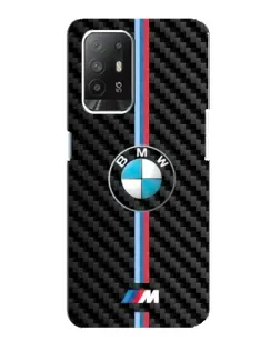 Чехол для OPPO F19 Pro Plus 5G с картинкой «Эмблема BMW и карбон»