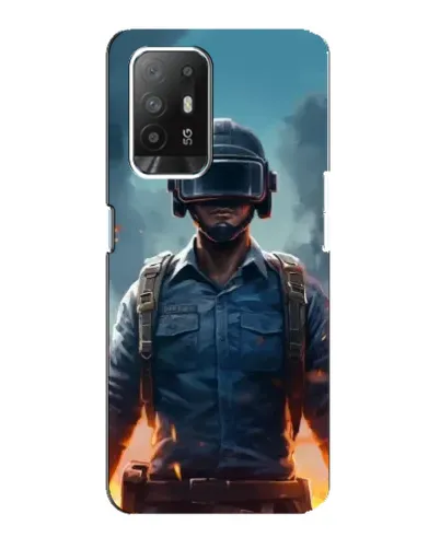 Чехол для OPPO F19 Pro Plus 5G с картинкой «PUBG — реалистичный герой»