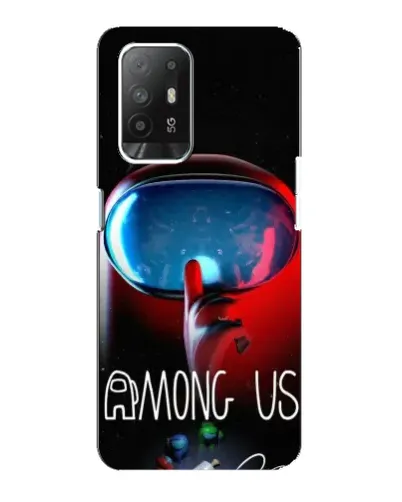 Чехол для OPPO F19 Pro Plus 5G с картинкой «Красный импостер — макро» Чехол для OPPO F19 Pro Plus 5G с картинкой «Красный импостер — макро»
