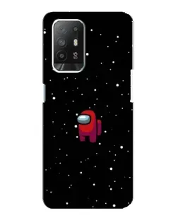 Чехол для OPPO F19 Pro Plus 5G с картинкой «Красный Among Us»