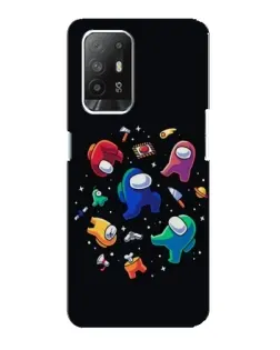 Чехол для OPPO F19 Pro Plus 5G с картинкой «Among Us космос»