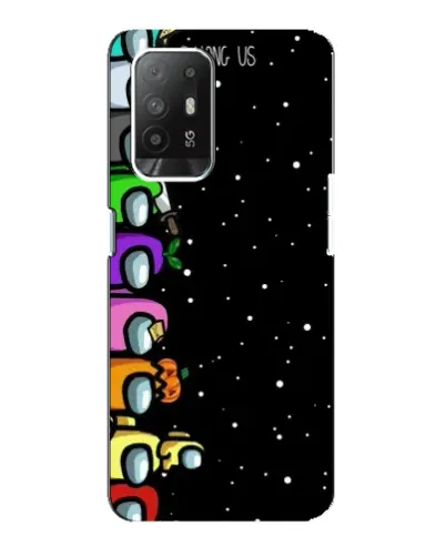 Чехол для OPPO F19 Pro Plus 5G с картинкой «Команда Among Us» Чехол для OPPO F19 Pro Plus 5G с картинкой «Команда Among Us»