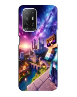 Чехол для OPPO F19 Pro Plus 5G с картинкой «Стив и космос»
