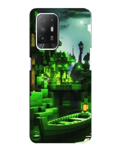 Чехол для OPPO F19 Pro Plus 5G с картинкой «Minecraft лесной пейзаж» Чехол для OPPO F19 Pro Plus 5G с картинкой «Minecraft лесной пейзаж»