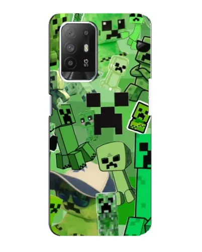Чехол для OPPO F19 Pro Plus 5G с картинкой «Криперы Minecraft» Чехол для OPPO F19 Pro Plus 5G с картинкой «Криперы Minecraft»