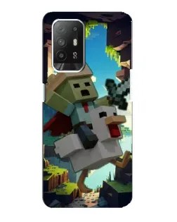 Чехол для OPPO F19 Pro Plus 5G с картинкой «Стив и гусь»