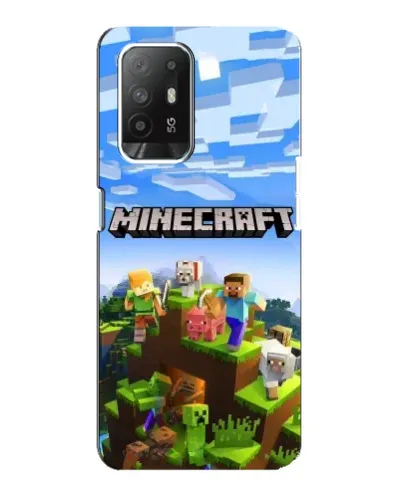 Чехол для OPPO F19 Pro Plus 5G с картинкой «Minecraft классический мир» Чехол для OPPO F19 Pro Plus 5G с картинкой «Minecraft классический мир»
