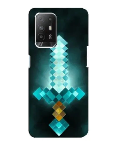 Чехол для OPPO F19 Pro Plus 5G с картинкой «Алмазный меч неон» Чехол для OPPO F19 Pro Plus 5G с картинкой «Алмазный меч неон»
