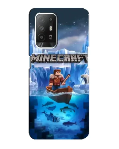 Чехол для OPPO F19 Pro Plus 5G с картинкой «Minecraft ледяной мир» Чехол для OPPO F19 Pro Plus 5G с картинкой «Minecraft ледяной мир»