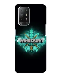 Чехол для OPPO F19 Pro Plus 5G с картинкой «Minecraft Diamond лого»