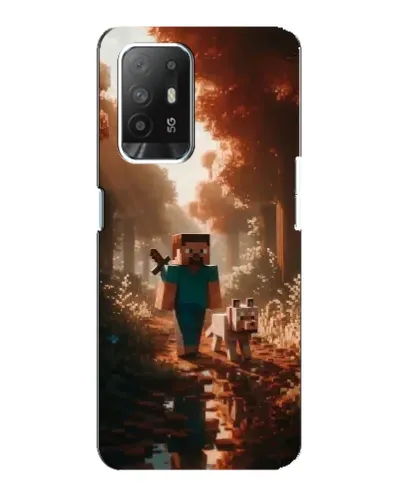 Чехол для OPPO F19 Pro Plus 5G с картинкой «Стив в лесу» Чехол для OPPO F19 Pro Plus 5G с картинкой «Стив в лесу»