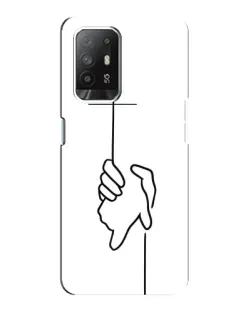 Чехол для OPPO F19 Pro Plus 5G с картинкой «Рука держит» Чехол для OPPO F19 Pro Plus 5G с картинкой «Рука держит»