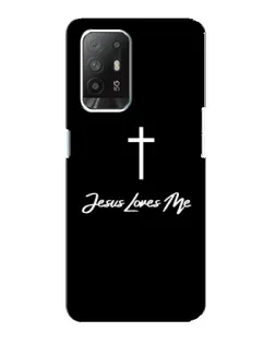 Чехол для OPPO F19 Pro Plus 5G с картинкой «Иисус любит тебя»