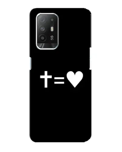 Чехол для OPPO F19 Pro Plus 5G с картинкой «Крест и Сердце» Чехол для OPPO F19 Pro Plus 5G с картинкой «Крест и Сердце»