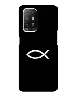 Чохол для OPPO F19 Pro Plus 5G з картинкою «Символ риби Jesus»