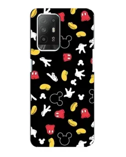 Чехол для OPPO F19 Pro Plus 5G с картинкой «Графический принт лапок»