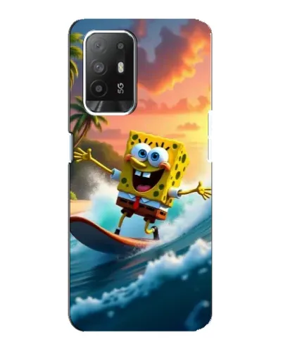 Чехол для OPPO F19 Pro Plus 5G с картинкой «Губка Боб серфингист» Чехол для OPPO F19 Pro Plus 5G с картинкой «Губка Боб серфингист»