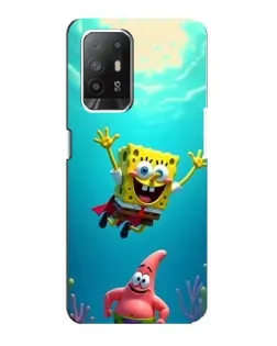 Чохол для OPPO F19 Pro Plus 5G з картинкою «Спанч Боб під водою»