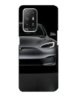 Чохол для OPPO F19 Pro Plus 5G з картинкою «Tesla Model S Look»