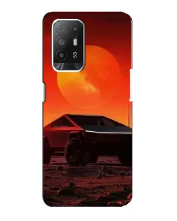 Чохол для OPPO F19 Pro Plus 5G з картинкою «Cybertruck на Марсі»