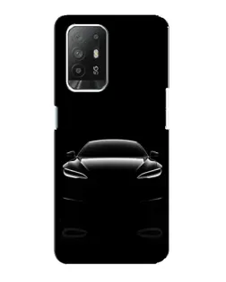 Чохол для OPPO F19 Pro Plus 5G з картинкою «Силует Tesla Night»