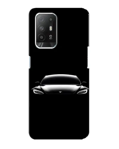 Чехол для OPPO F19 Pro Plus 5G с картинкой «Фары Tesla Night»