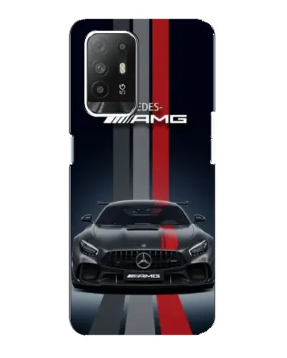 Чехол для OPPO F19 Pro Plus 5G с картинкой «Mercedes — белый карбон»