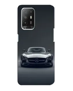 Чехол для OPPO F19 Pro Plus 5G с картинкой «Mercedes на черном»