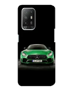 Чехол для OPPO F19 Pro Plus 5G с картинкой «Mercedes — неоновый лого»