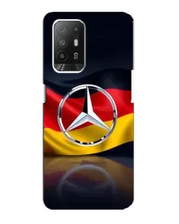 Чехол для OPPO F19 Pro Plus 5G с картинкой «Mercedes — флаг Германии»