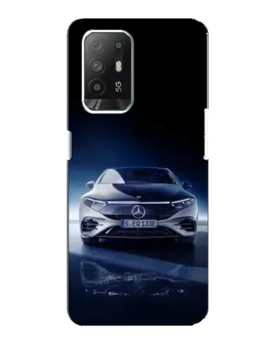 Чехол для OPPO F19 Pro Plus 5G с картинкой «Ночной Mercedes EQ»