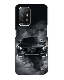 Чехол для OPPO F19 Pro Plus 5G с картинкой «Mercedes в дыму»