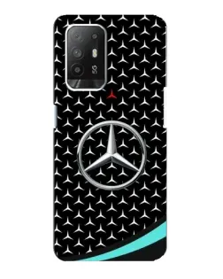 Чехол для OPPO F19 Pro Plus 5G с картинкой «Mercedes — бирюзовый акцент»