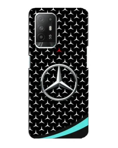 Чехол для OPPO F19 Pro Plus 5G с картинкой «Mercedes — бирюзовый акцент»