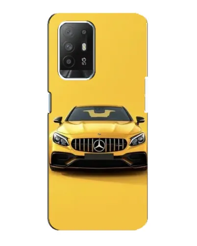 Чехол для OPPO F19 Pro Plus 5G с картинкой «Желтый Mercedes GT»