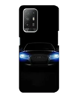 Чехол для OPPO F19 Pro Plus 5G с картинкой «Audi в неоне»