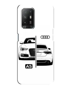 Чехол для OPPO F19 Pro Plus 5G с картинкой «Audi — контрастный дизайн»