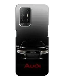 Чехол для OPPO F19 Pro Plus 5G с картинкой «Audi — градиентный контур»