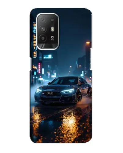 Чехол для OPPO F19 Pro Plus 5G с картинкой «Ночной город и Audi» Чехол для OPPO F19 Pro Plus 5G с картинкой «Ночной город и Audi»