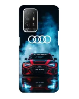 Чехол для OPPO F19 Pro Plus 5G с картинкой «Audi Sport — неон»