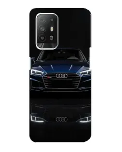 Чехол для OPPO F19 Pro Plus 5G с картинкой «Audi — ночное отражение»