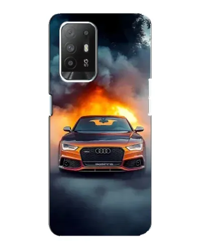 Чехол для OPPO F19 Pro Plus 5G с картинкой «Audi в огненном дыму» Чехол для OPPO F19 Pro Plus 5G с картинкой «Audi в огненном дыму»