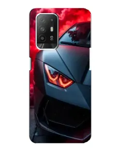 Чохол для OPPO F19 Pro Plus 5G з картинкою «Lamborghini червоне сяйво»