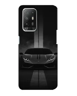 Чехол для OPPO F19 Pro Plus 5G с картинкой «Lamborghini симметрия дорог»